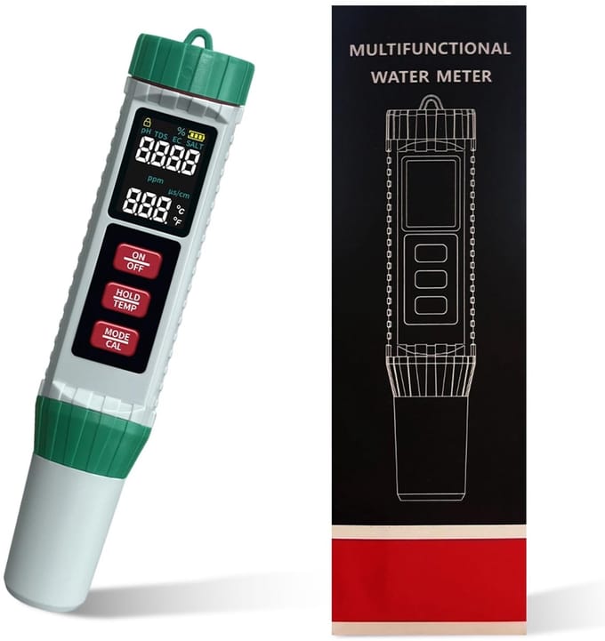 Dailygoods - 5-in-1 Multifunctionele PH Watermeter