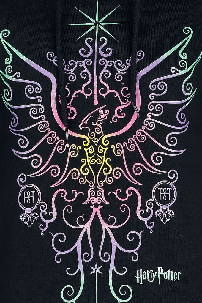 Harry Potter Trui met capuchon - Phoenix - S tot 3XL - voor Vrouwen - zwart