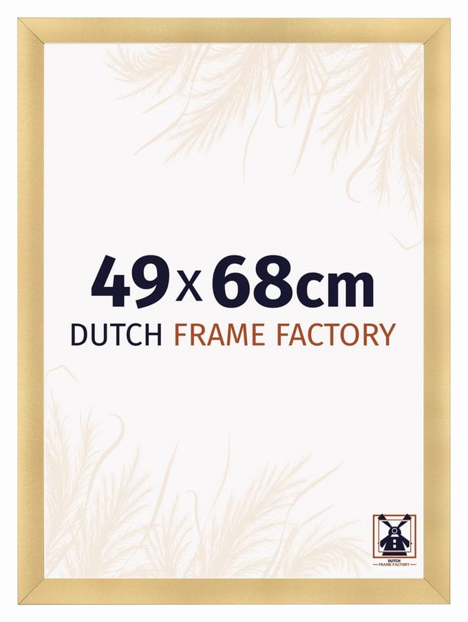 Fotolijst 49x68 cm - MDF - Goud Mat - Praag