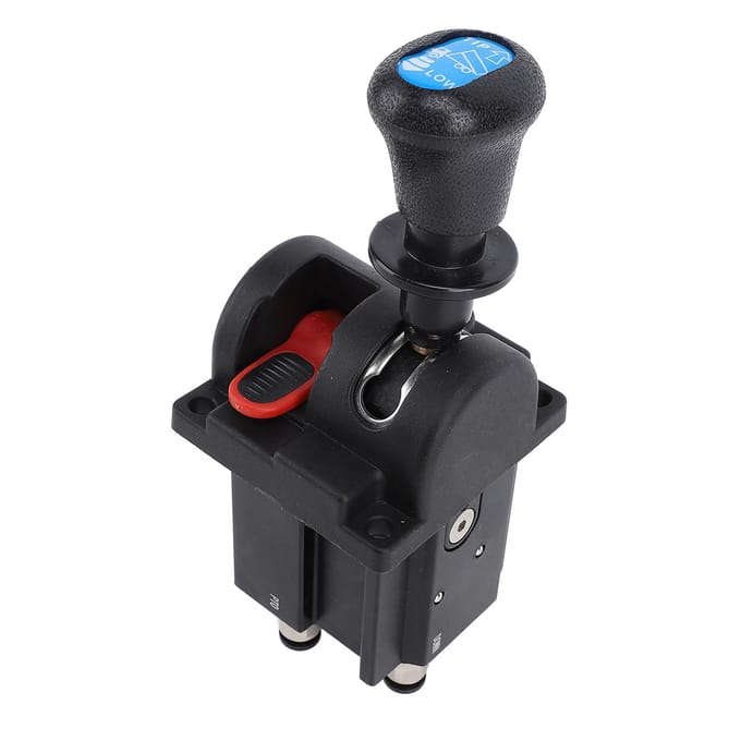 Kiepwagen PTO Regelventiel 4 Gaten 3 Werkstanden Vertragen Kiepschakelaar voor Hydraulisch Systeem Kiepwagen black