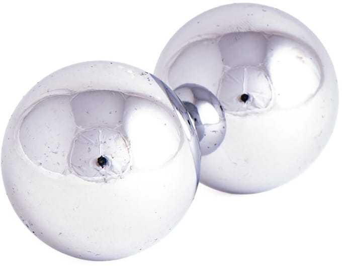 Qi Gong ballen zilverkleur 40 mm