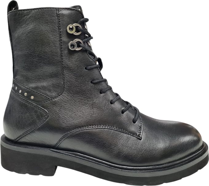 Iqonic Bloc Black Dames Veterboots - Zwart - 39