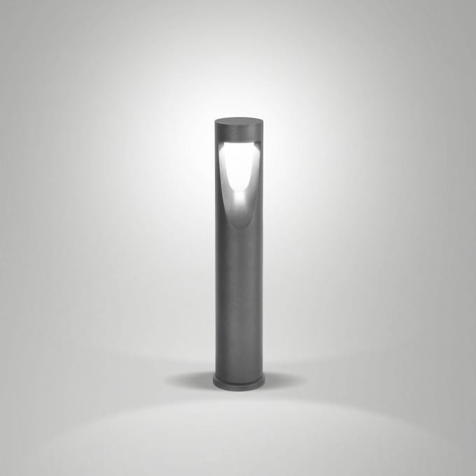Fabas Luce LED tuinpadverlichting Teo, 60 cm hoog, zwart, metaal, IP65