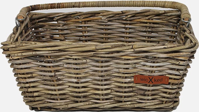 Wicked - Fietsmand - Boodschappen Mand - Rotan - Bruin - 22,5L