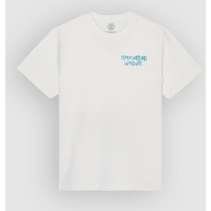 Element Couching T-shirt Met Korte Mouwen Wit L Man