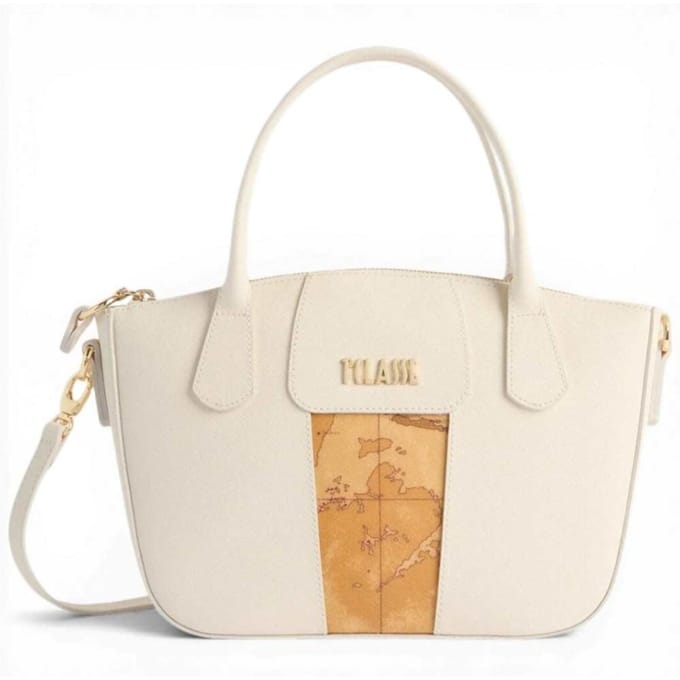 Alviero Martini 1 Classe Handtas Bloom City Vrouw Ivory Leather
