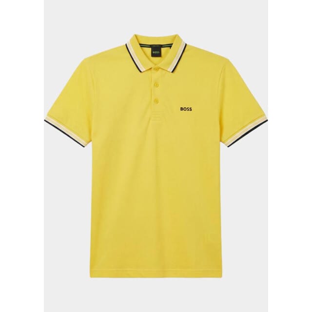 BOSS Green Polo korte mouw Geel Paddy 10241663 01 50469055/739