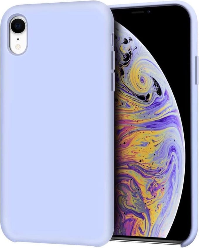 Siliconen Hoesje Backcover - Geschikt voor: iPhone XS Max - Paars