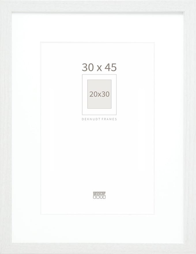 Deknudt S66KF1 P1 30x45 Wissellijst Papierformaat: 30 x 45 cm (b x h x d) 332 x 482 x 15 mm Wit