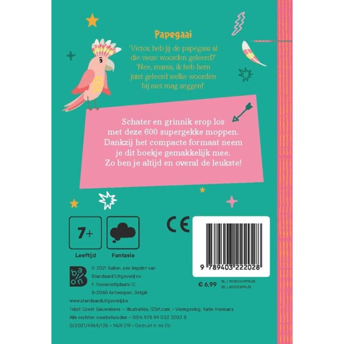 Boek 600 Supergekke Moppen Voor Kinderen