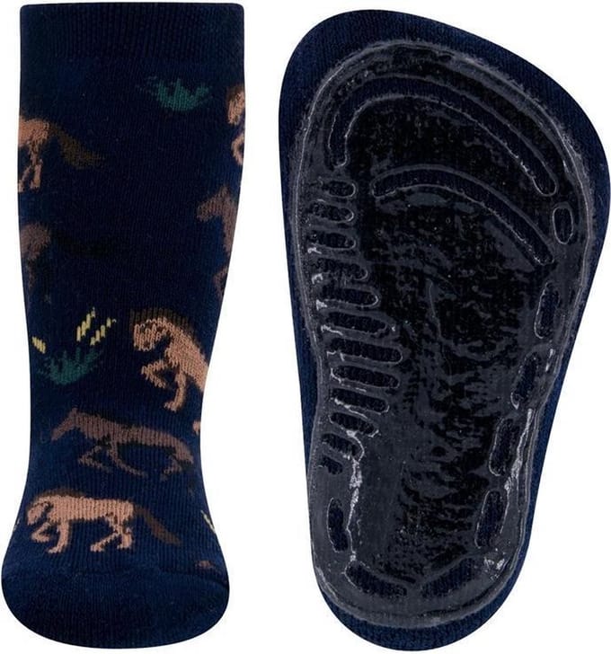 Antislipsokken Donkerblauw met Paarden - 31/34