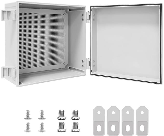 Waterdichte Elektrakast - Aansluitdoos Projectkast - Buiten Projecten - IP65 Stofdicht - 30 x 30 x 18 cm - Grijs