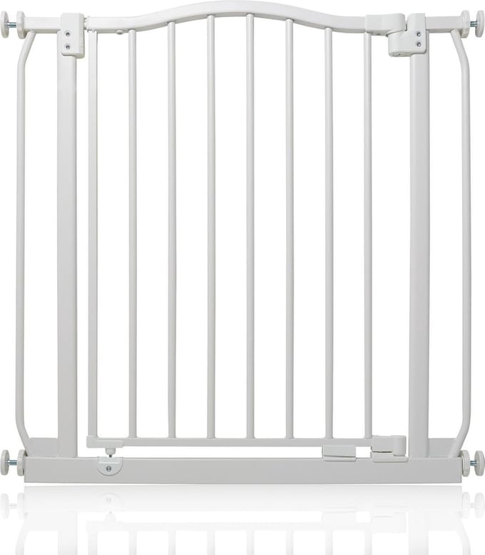 Safetots Klemhekje met Gebogen Bovenkant, 71cm - 80cm, Mat Wit