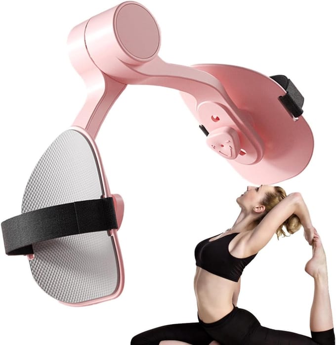 Bekkenbodemtrainer Vrouwen - Heup Dijbeentrainer - Spierversterking Thuis - Instelbare Structuur - 22 x 14.5 cm - Roze