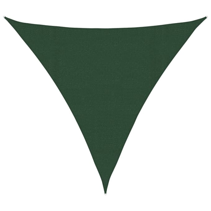 vidaXL - Zonnezeil - 160 - g/m² - 4,5x4,5x4,5 - m - HDPE - donkergroen