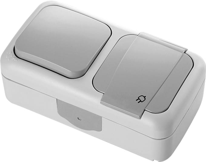 Panasonic Viko-Stopcontact Schakelaar Combinatie-IP 54-Spatwaterdicht