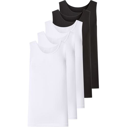 ESMARA KIDS Set van 5 kinder hemden (Zwart/wit, 146/152)