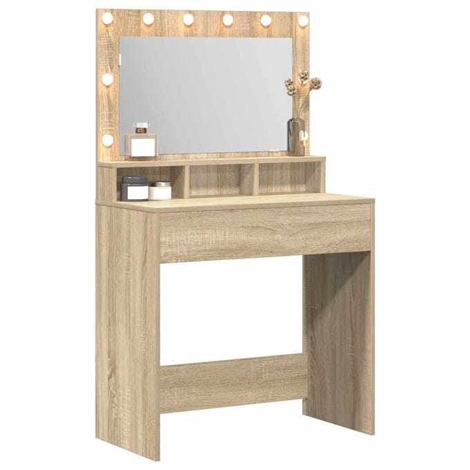 vidaXL - Kaptafel - Sonoma - Eik - 75,5 - x - 41 - x - 135 - cm - Bewerkt - hout