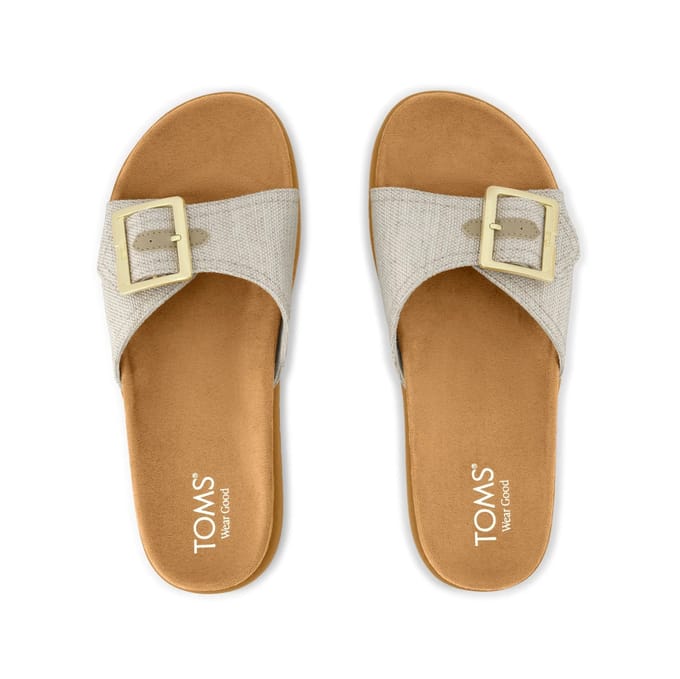 Dames muiltjes Toms Yrn Dye Marins Sand