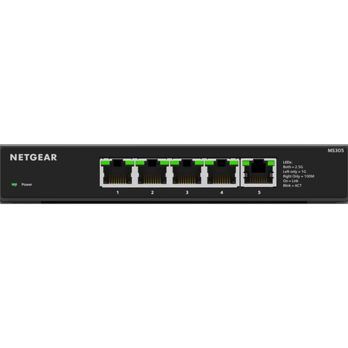 Netgear MS305 5-Port Multi-Gigabit (2.5G) Ethernet Unmanaged Switch