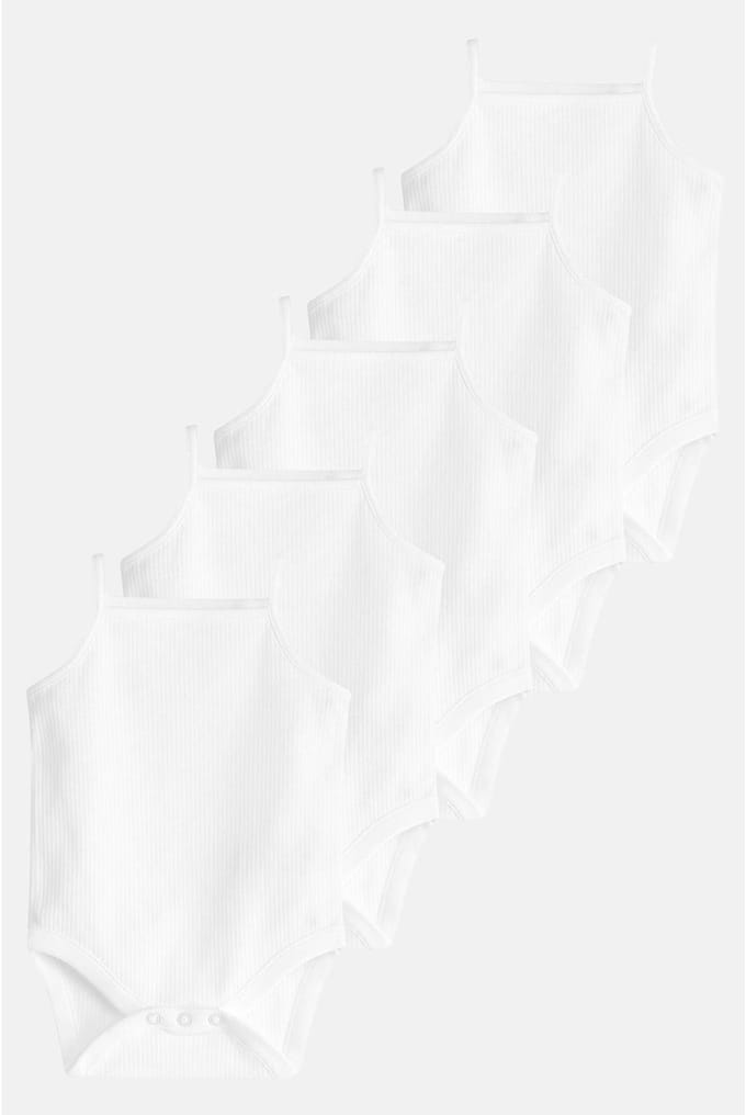 Next - Pasgeboren unisex - Baby Strappy Bodysuits - Wit