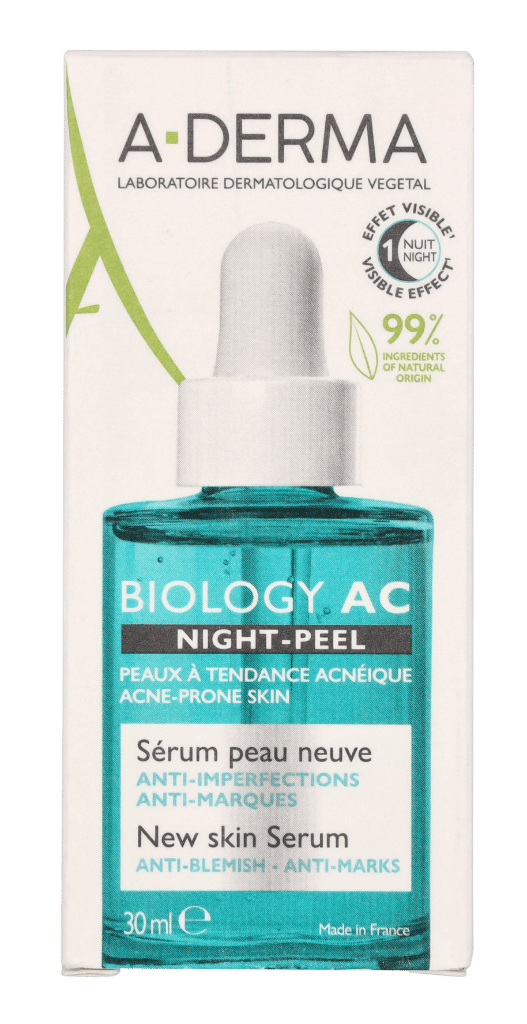 A-Derma BIOLOGY AC Night Peel New Skin Serum 30 ml