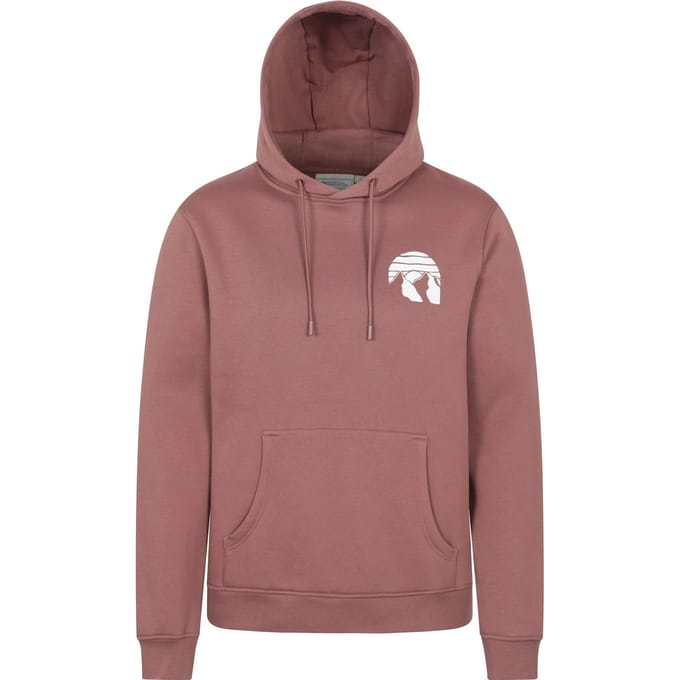 Mountain Warehouse Heren Mountain Badge Hoodie (Lichtbruin)