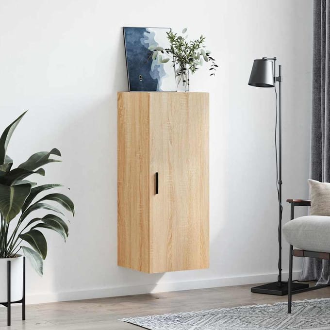 vidaXL - Bovenkast - 34,5x34x90 - cm - sonoma - eikenkleurig