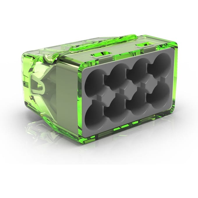 8-Weg Transparante Duwdraadconnector 0.2-2.5mm² - CH 2180 [50 Stuks] - E3ZJU