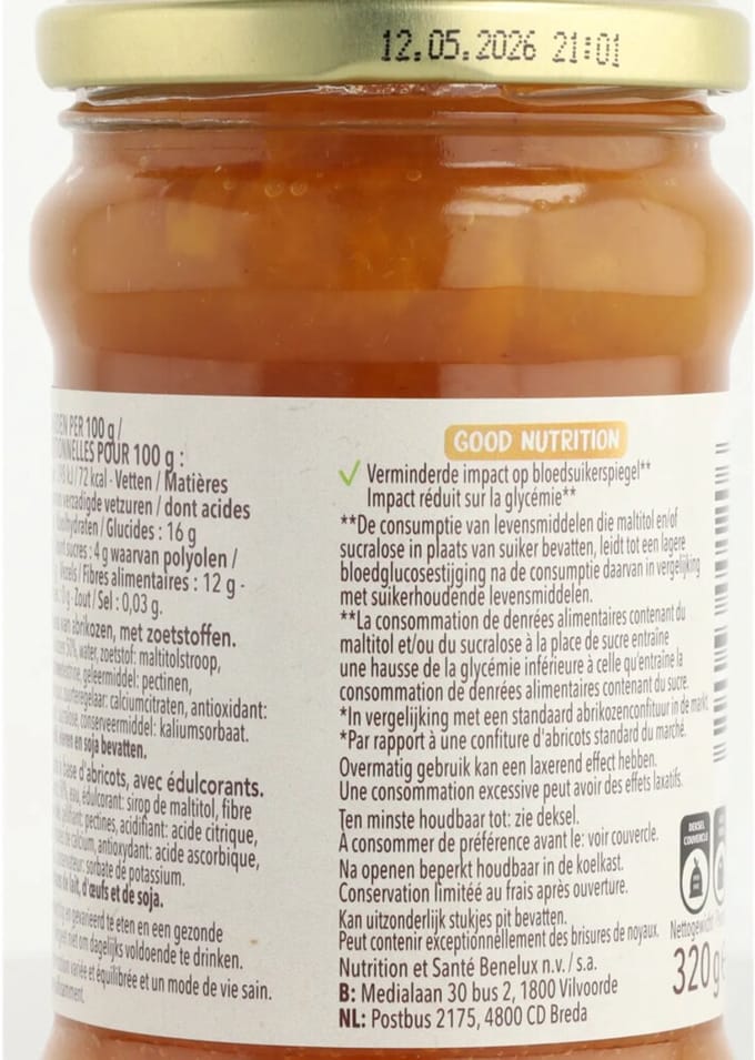 Céréal Jam Abrikozen - 320 gr