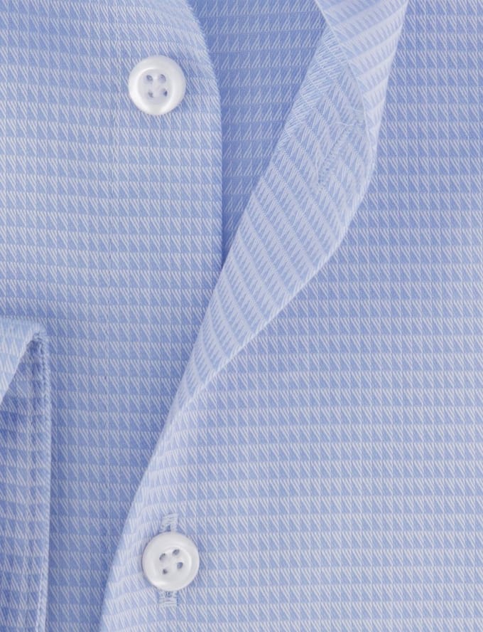 John Miller tailored fit overhemd lichtblauw effen