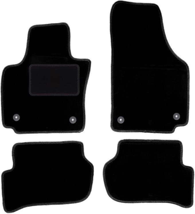 Zwarte veloursmatten voor: Seat Toledo III minivan (2004-2012)