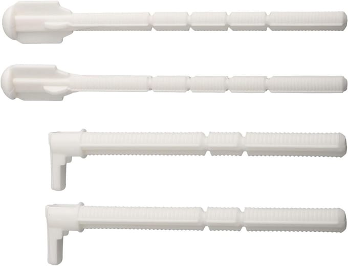 Spoelstang Set - Actuator Set - Toilet Reparatie - Specifiek Ontwerp - 140mm x 10mm - Wit