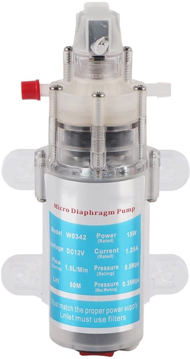 Dailygoody - Membraanpomp - Geluidsarme waterpomp - 12 V 15 W