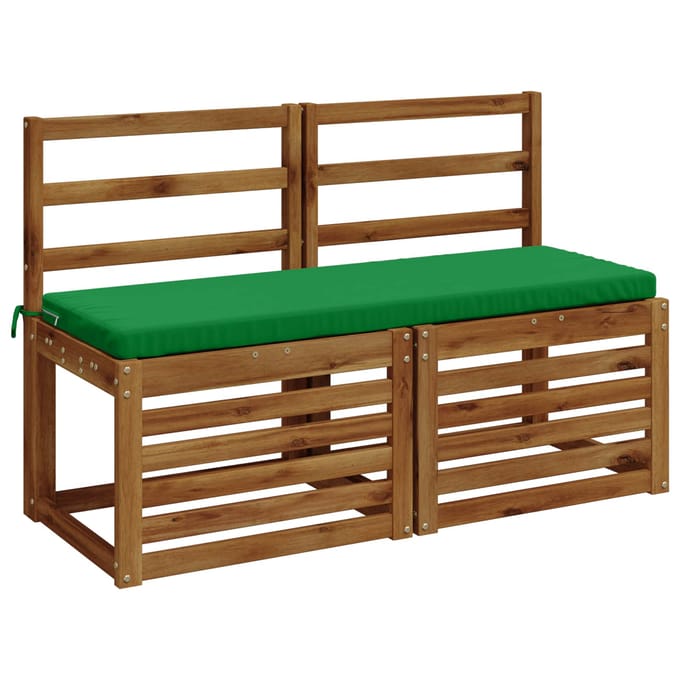 vidaXL - Bankkussen - SOEST - 100% - Polyester - Groen - 110 - x - 40 - x - 5 - cm