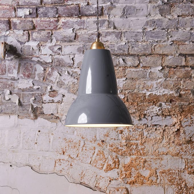 Anglepoise Original 1227 Messing Midi Hanglamp Elephant Grey