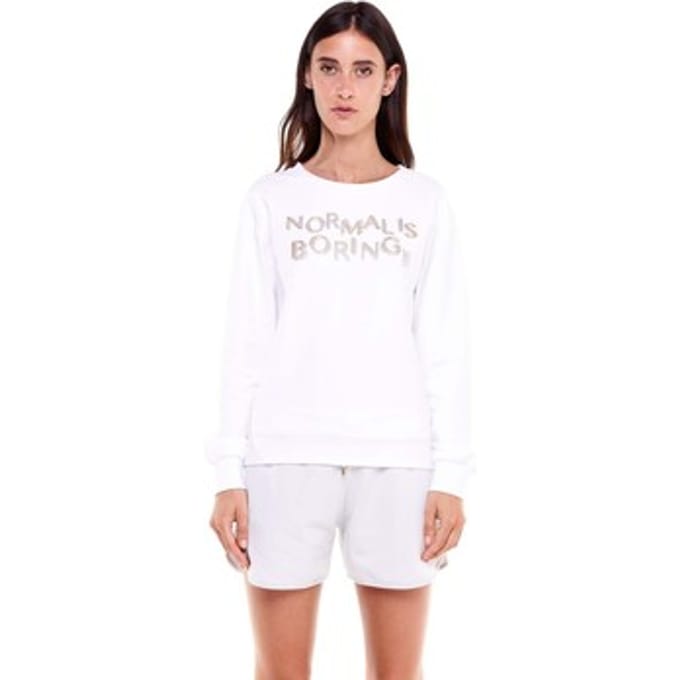 Sweaters Leone 1947 Woman Crewneck Gold Silver