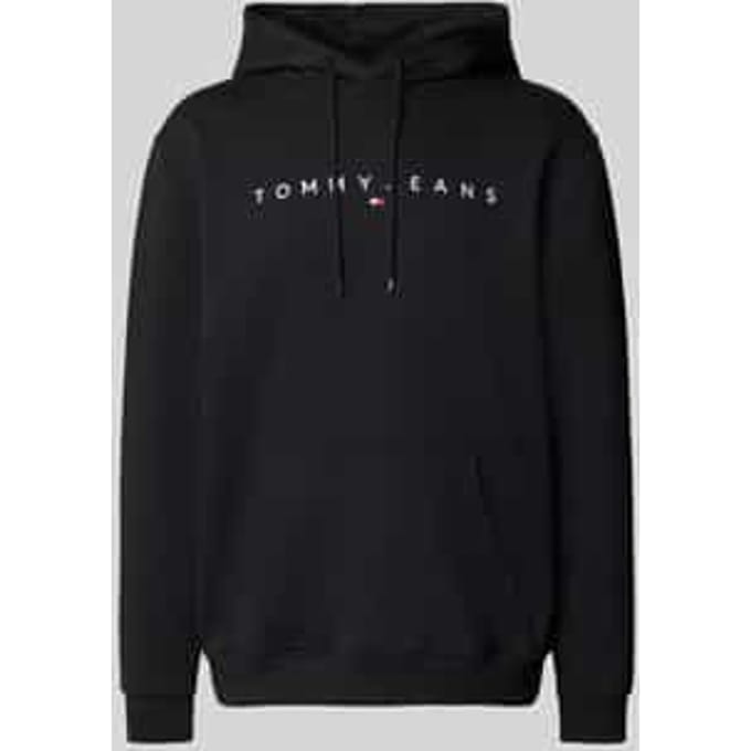 Hoodie met labelstitching