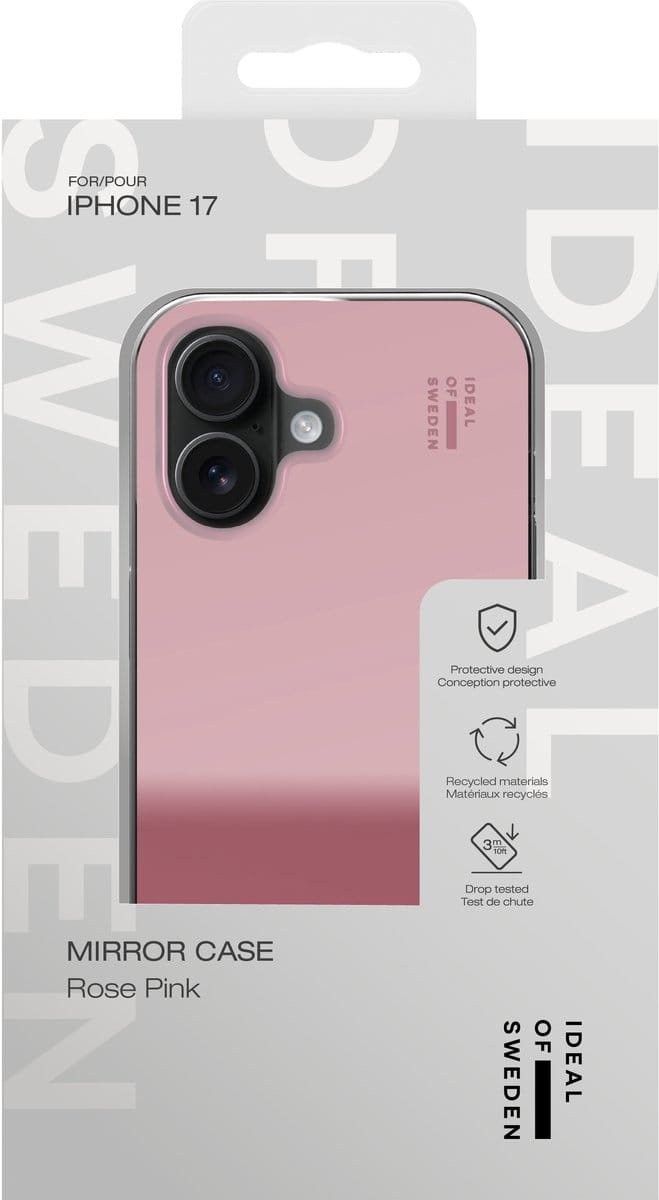 iDeal of Sweden Mirror Case geschikt voor iPhone 17 Mirror Rose Pink