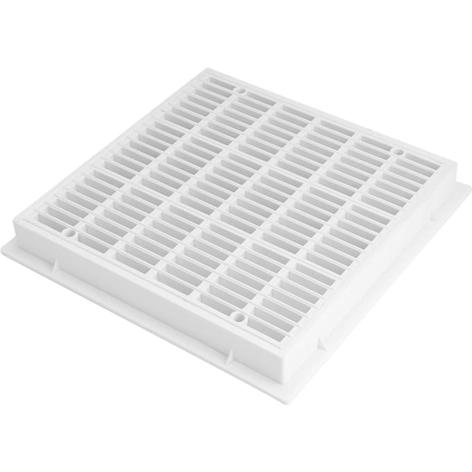 30x30cm Couvercle de Bonde de Fond Carré pour Piscine Plaque de Couvercle de Sol white