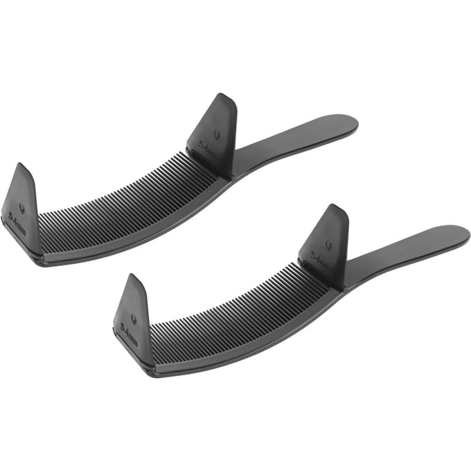 2 Stuks Gebogen Kapperskam Verstelbare Professionele Positioneringskam Haarknip Styling Tool black