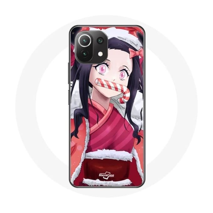 Coque pour Xiaomi Mi 11 Lite Anime Demon Slayer Kamado Nezuko Le jour de Noël 2023
