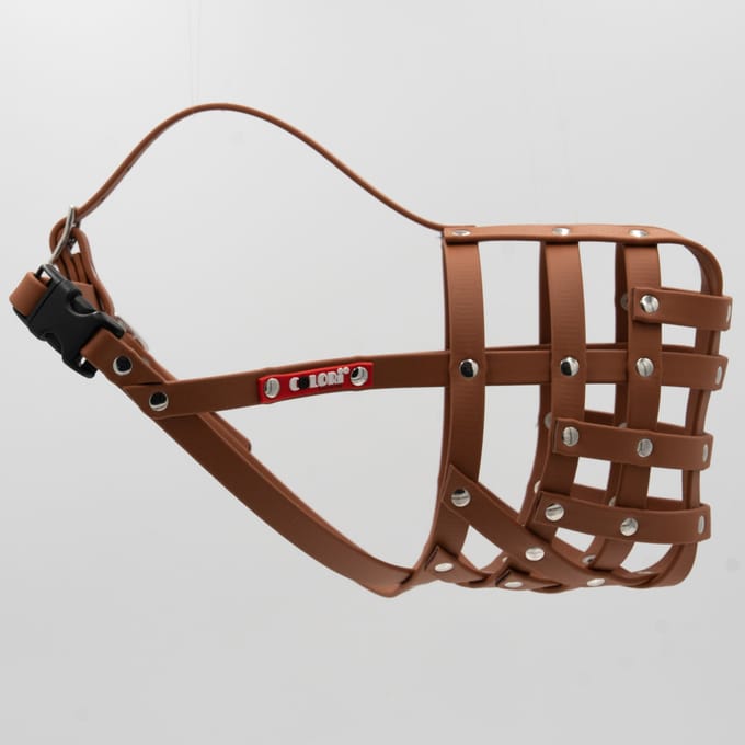 COLORI® Herder muilkorf L, lichtbruin maat 9 hond