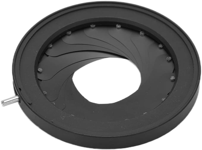 Allecto - Optische module - irisdiafragma 2-44 mm - variabele opening - laseraccessoires - voor camera's en optische platforms