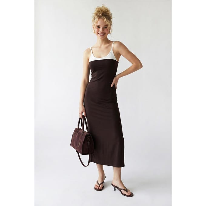 Mouwloze Bodycon Midi Jurk Met Splits
