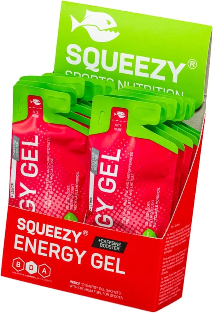 SQUEEZY Energie gel Lemon/Cafeïne 12x33 gr
