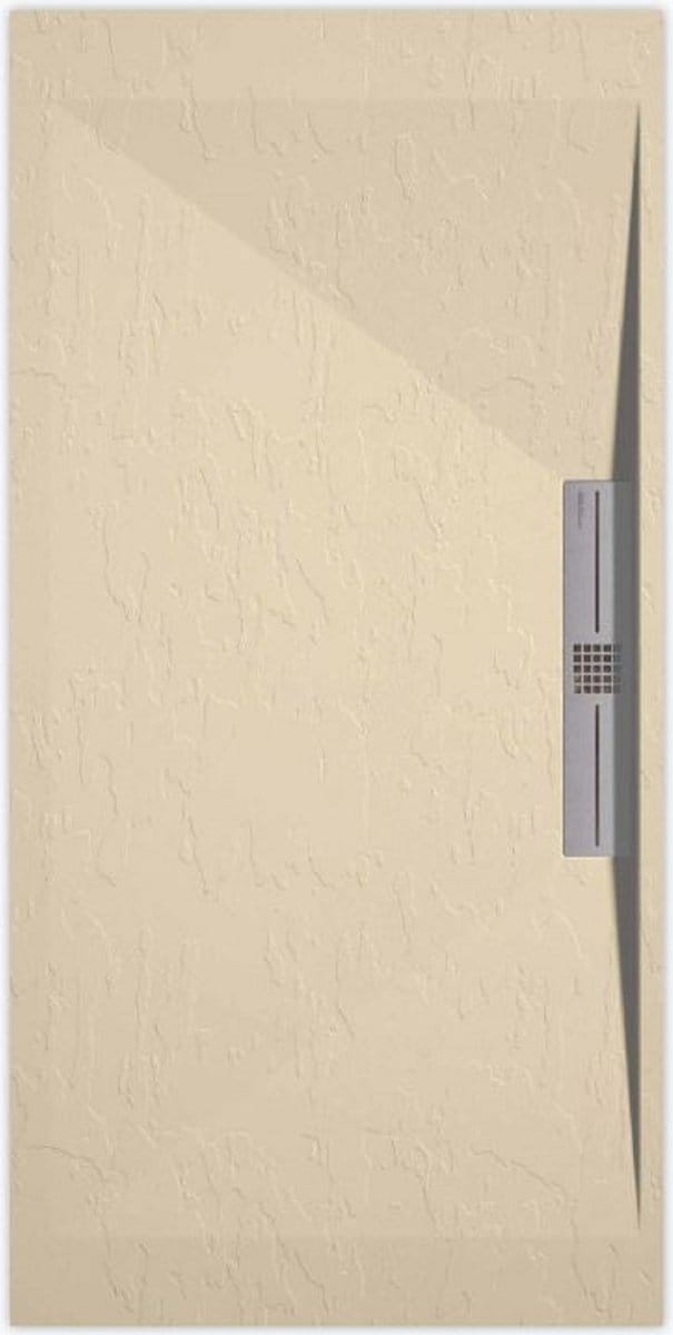Sanifun douchebak Stone Side Cream Slate 900 x 700 S