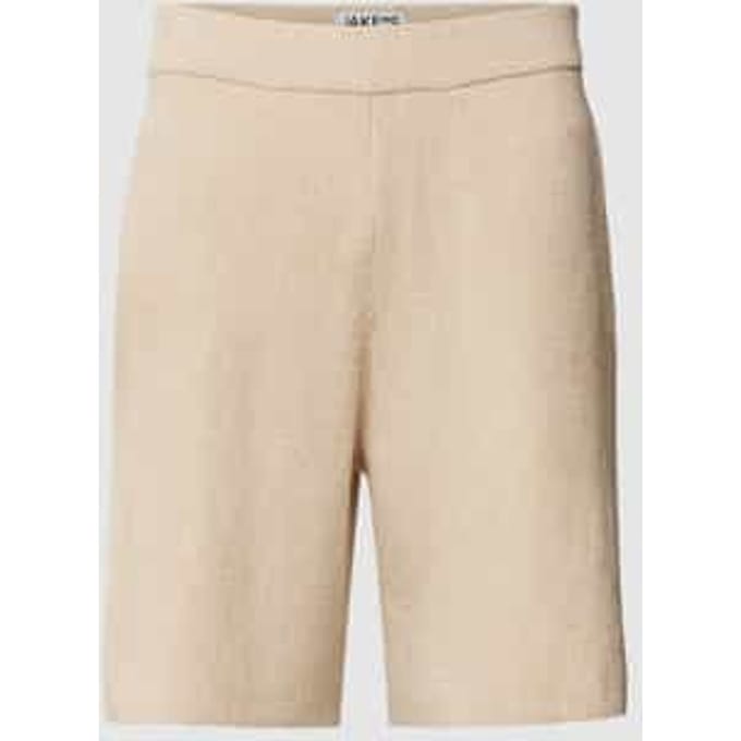 Korte regular fit broek met achterzak