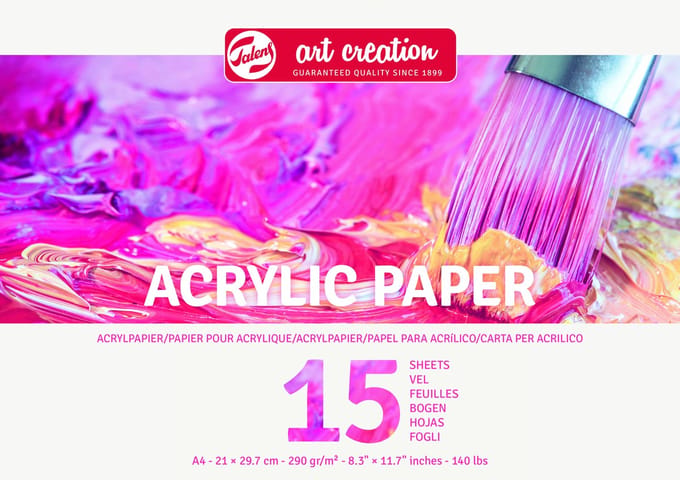 Acrylverfpapier talens art creation a4 15vel 290gr | 3 stuks
