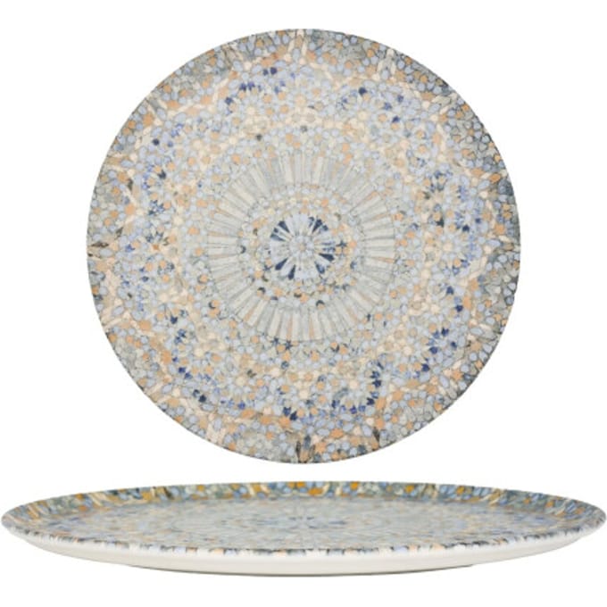 Bonna Pizzabord - Luca Mosaic - Porselein - 32 cm - set van 2